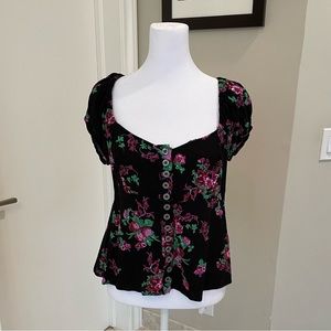 Selling black/multicolor Free People top size M